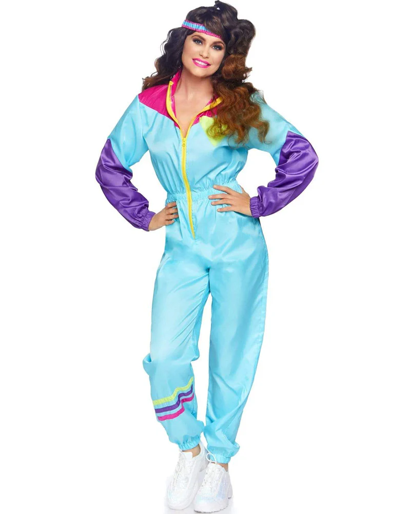 Awesome 80s Track Suit Womens Costume - Image 4