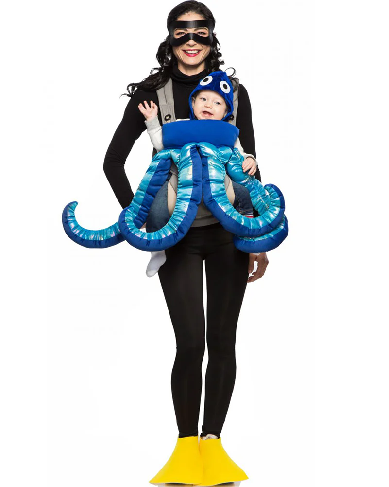 Baby and Me Expert Diver and Squirmy Octopus Baby and Adult Costume - Image 3