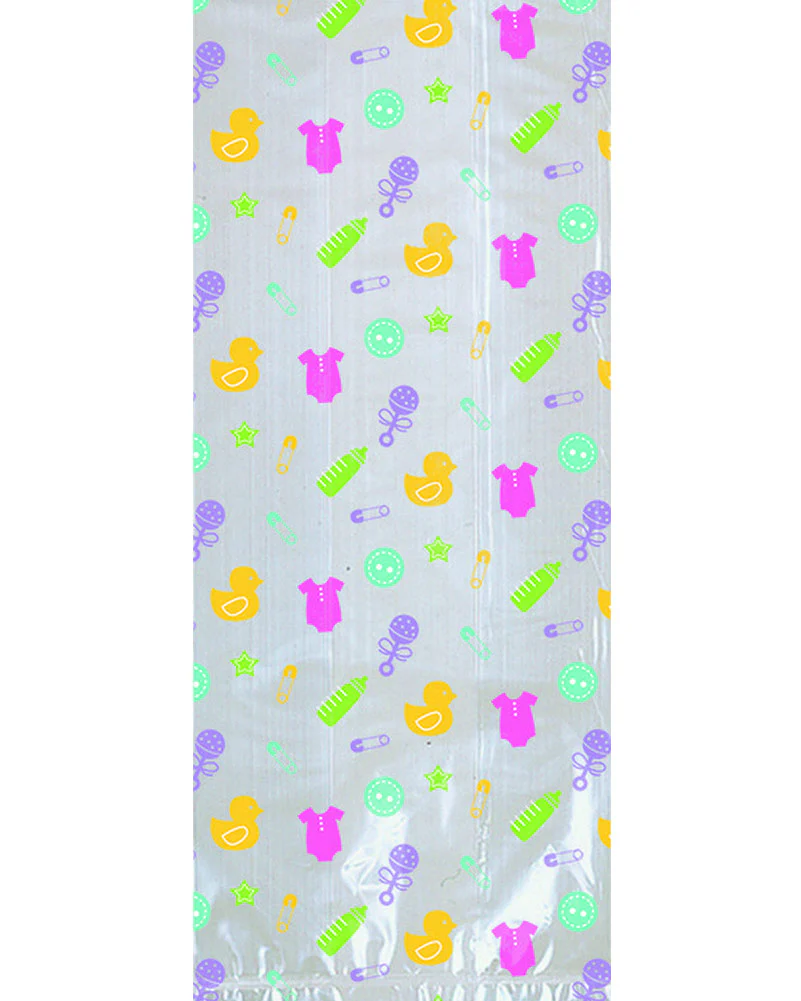 Baby Shower Cello Bags Neutral Pack of 20