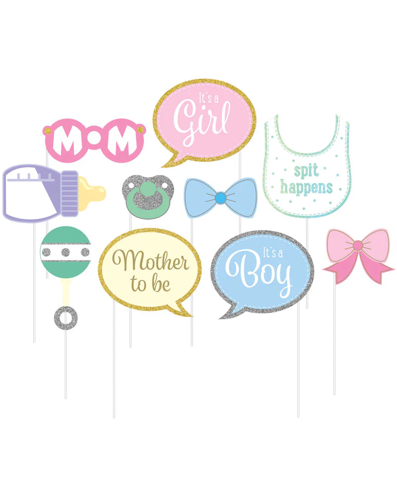 Baby Shower Photo Props Pack of 10 - Image 2