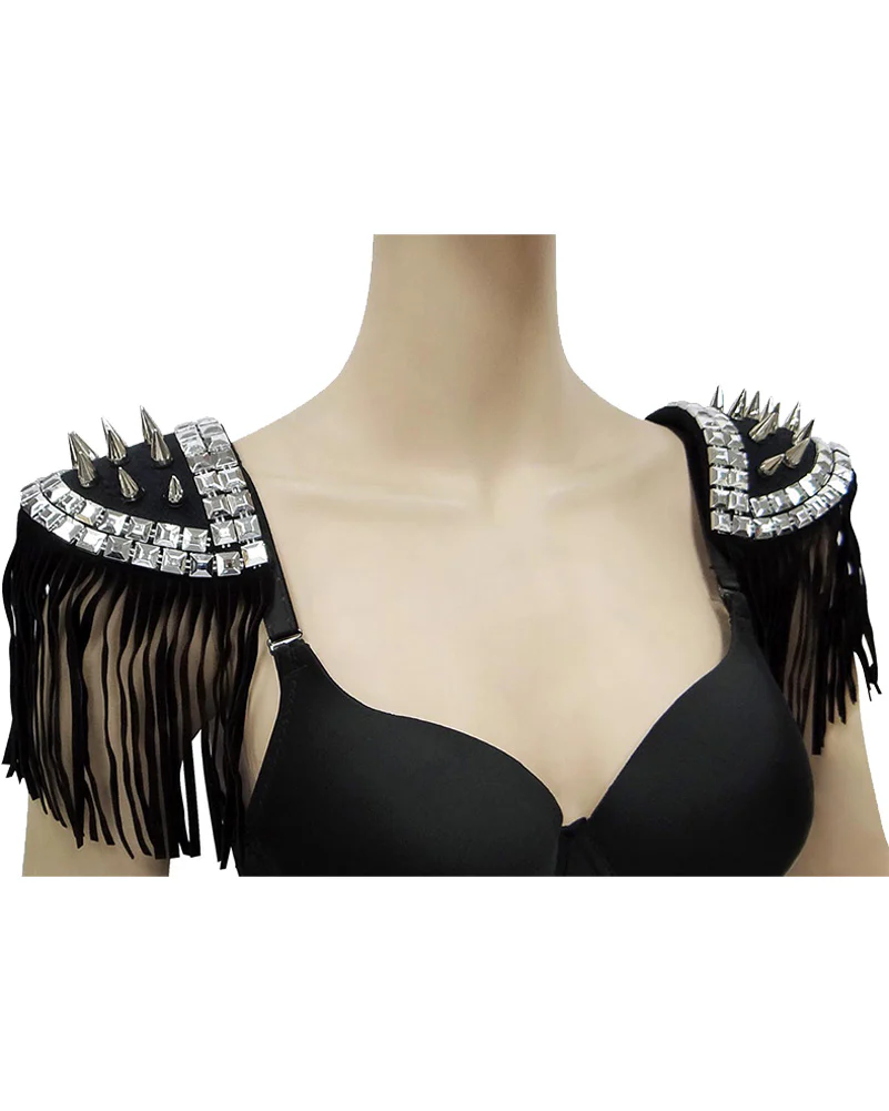 Bad to the Bone Studded Shoulder Pads
