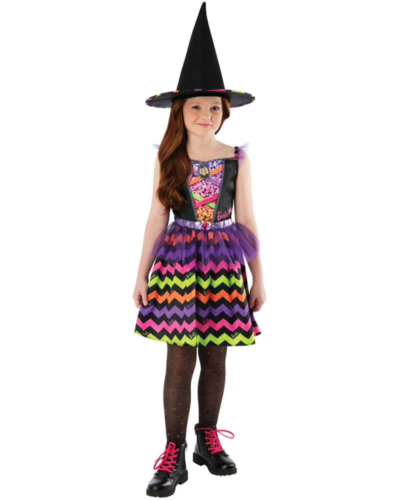 Barbie Colourful Witch Girls Costume