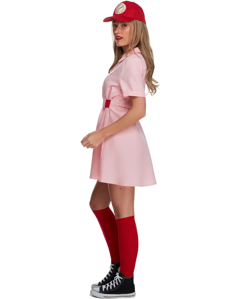 Baseball Player Pink Womens Costume - Image 3