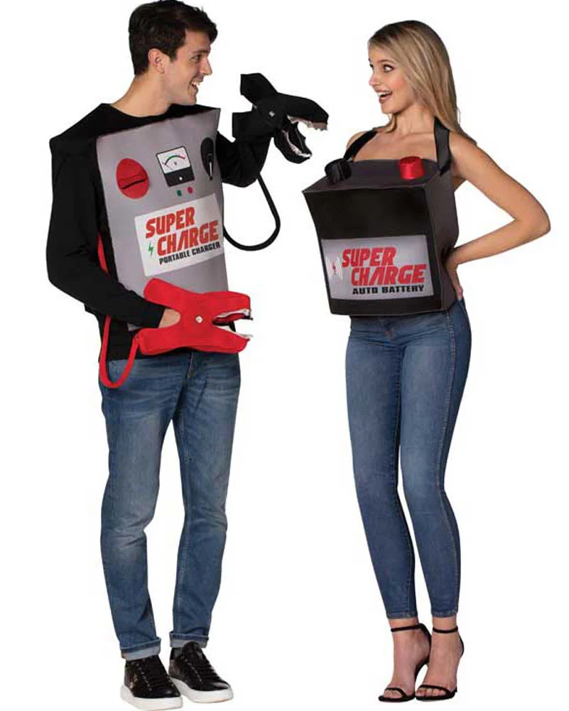 Battery Jumper Cables Couple Costume