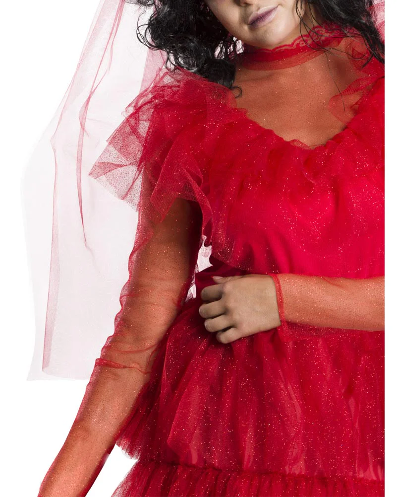 Beetlejuice Lydia Deetz Wedding Dress Womens Costume - Image 2