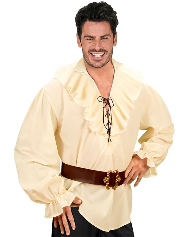 Beige Pirate Mens Shirt - Image 2