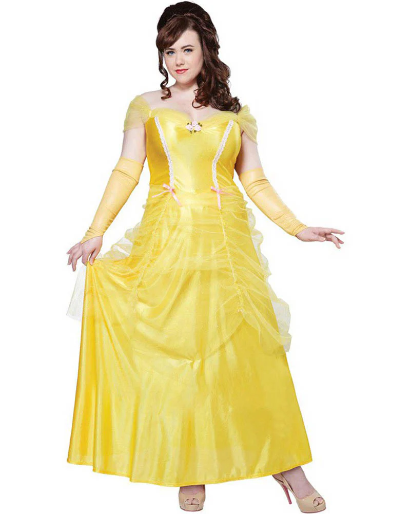 Belle Womens Plus Size Book Week Costume