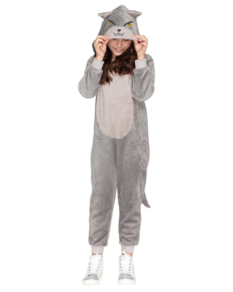 Big Bad Wolf Deluxe Kids Book Week Costume Jumpsuit - Image 2