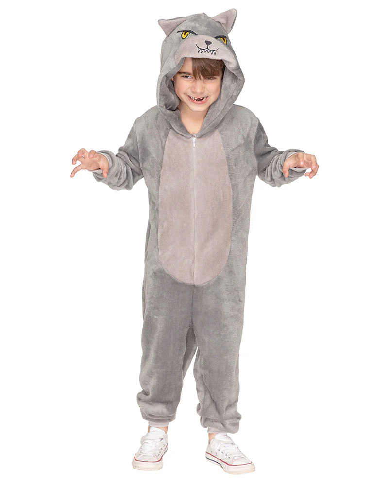 Big Bad Wolf Deluxe Kids Book Week Costume Jumpsuit - Image 3