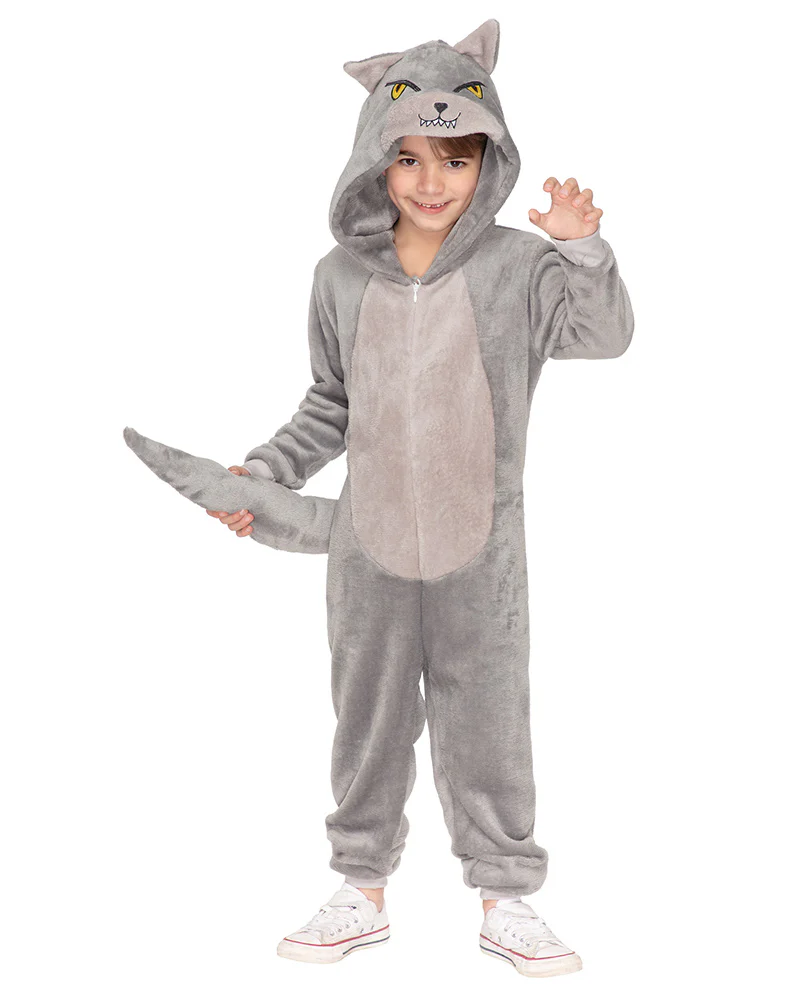 Big Bad Wolf Deluxe Toddler Book Week Costume Jumpsuit - Image 7