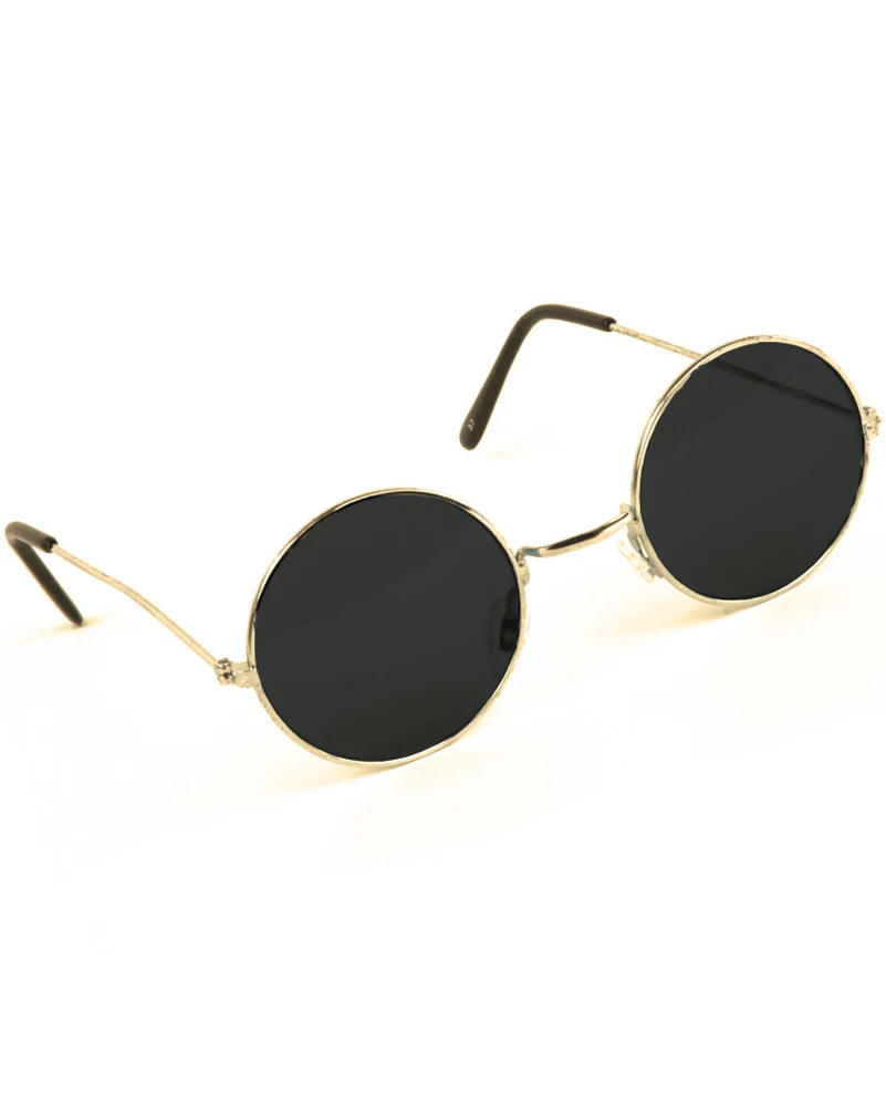 Black 1960s Lennon Glasses