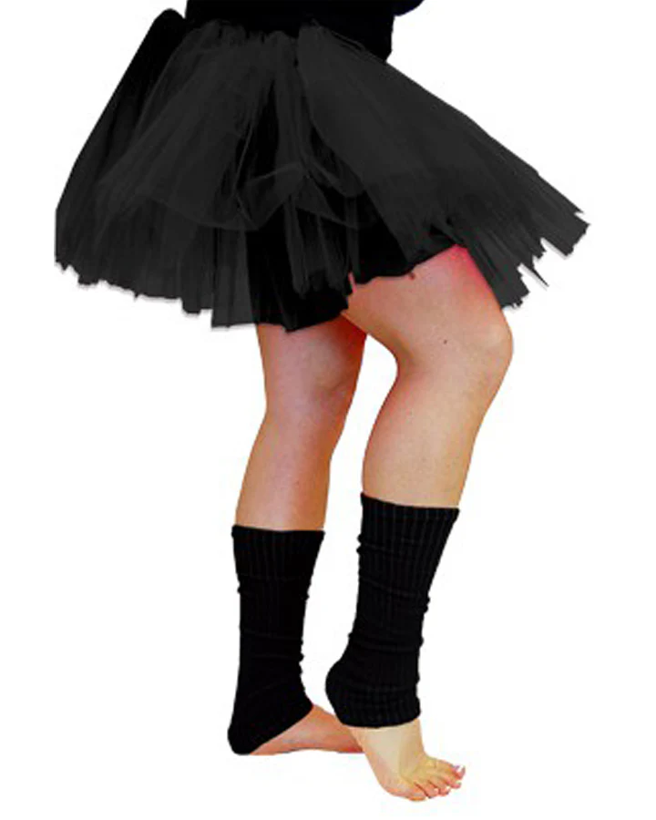 Black 80s Leg Warmers