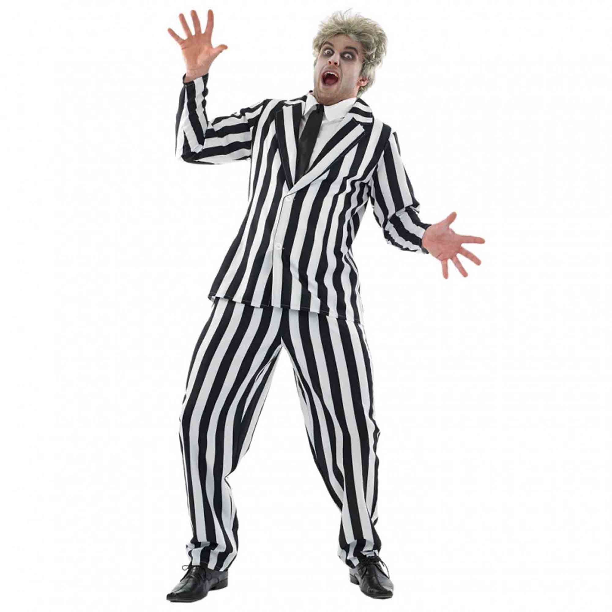 Black and White Suit Mens Costume Medium
