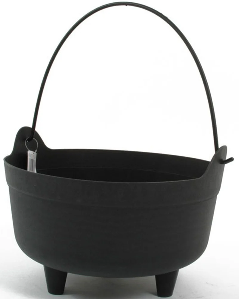Black Cauldron Decoration 34cm