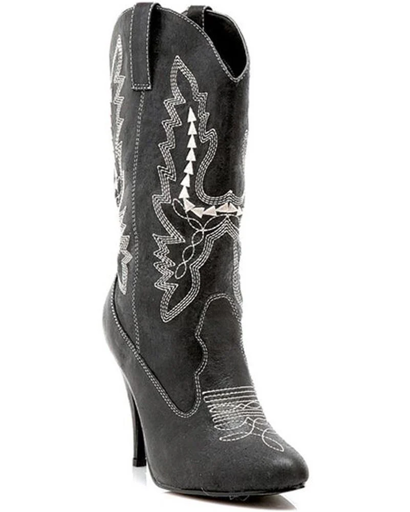 Black Cowgirl Womens Boots - Image 2