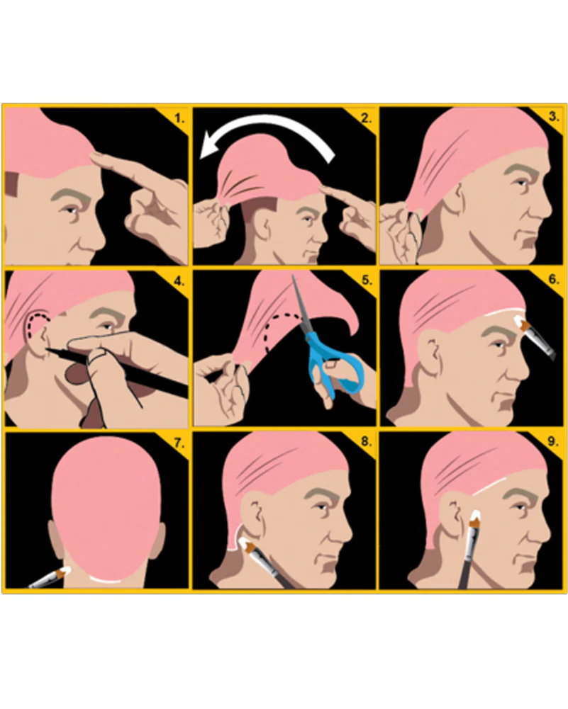 Black Label Blush Pink Bald Cap - Image 2