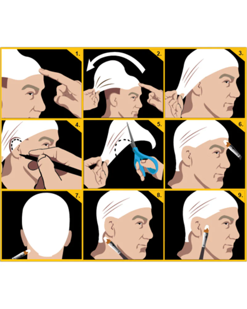 Black Label White Bald Cap - Image 2