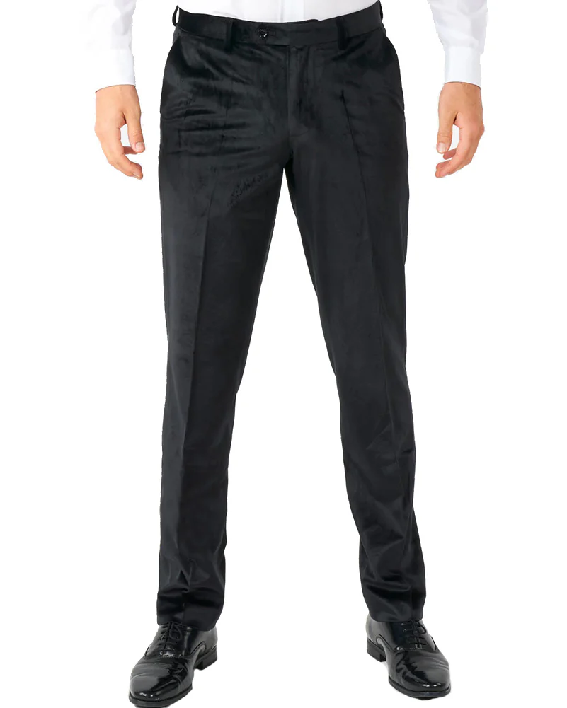 Black Midnight Velvet Opposuit Mens Tuxedo - Image 5