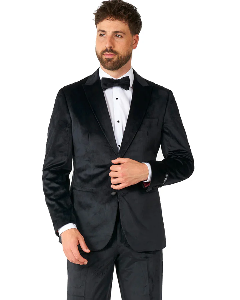 Black Midnight Velvet Opposuit Mens Tuxedo - Image 6