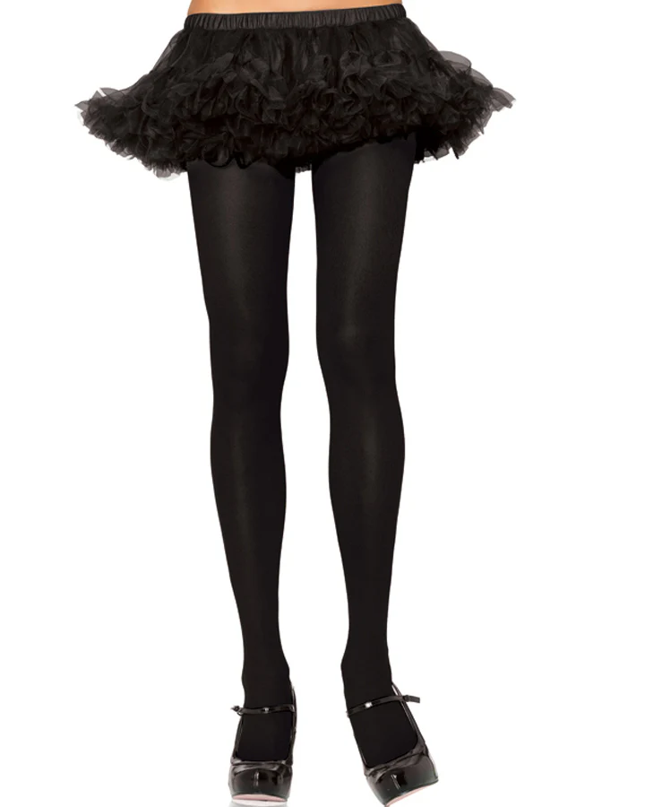 Black Opaque Spandex Tights