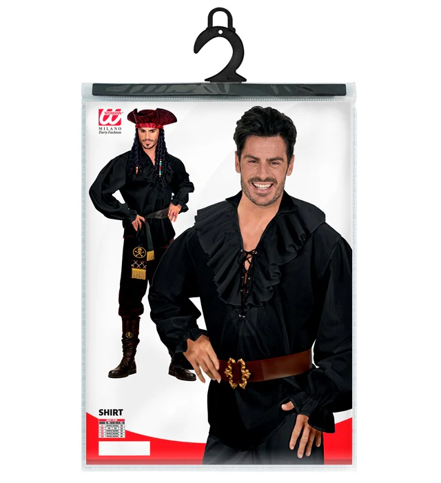 Black Pirate Mens Shirt - Image 5