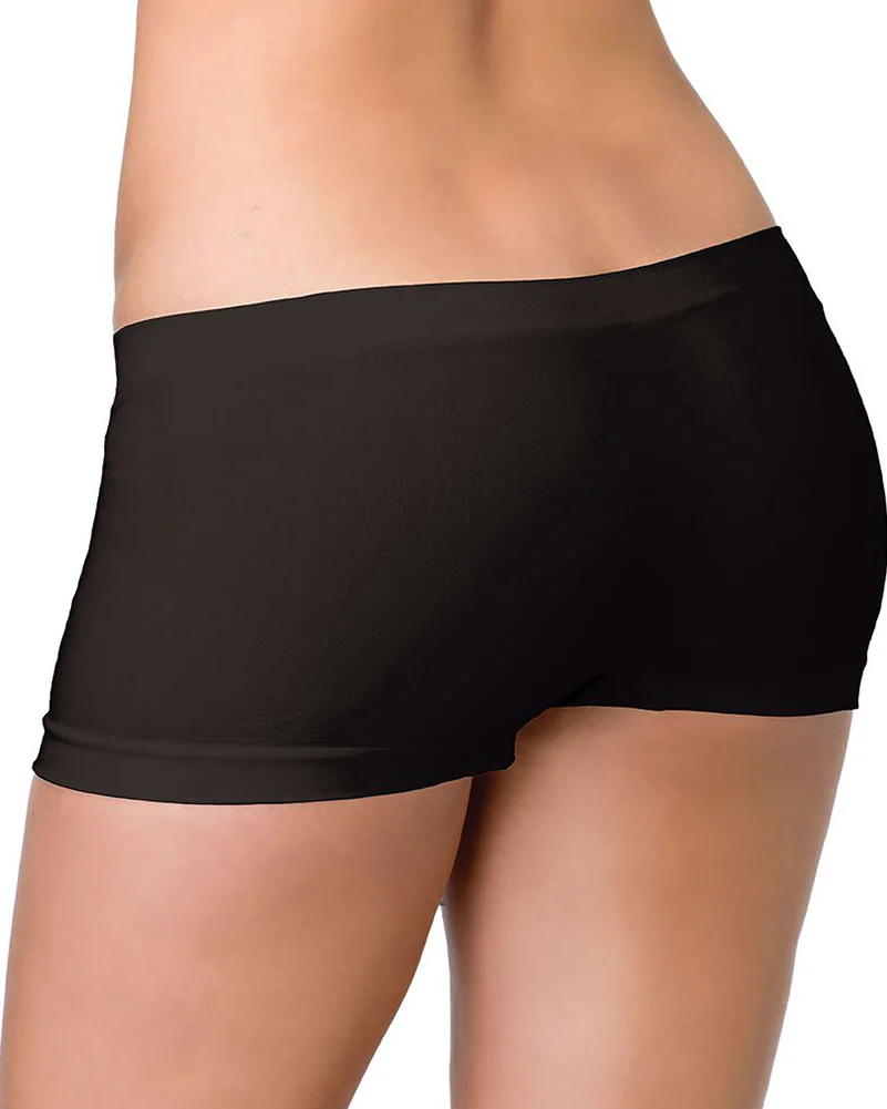 Black Seamless Boyshorts
