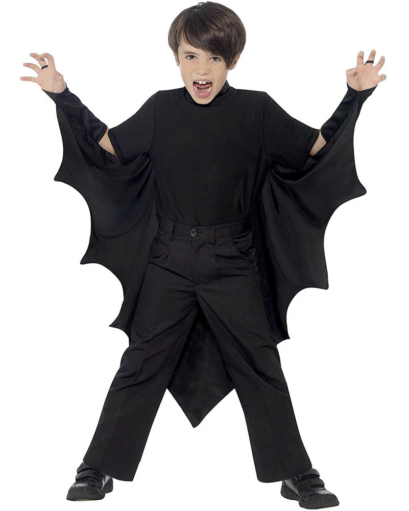 Black Vampire Bat Kids Wings - Image 2