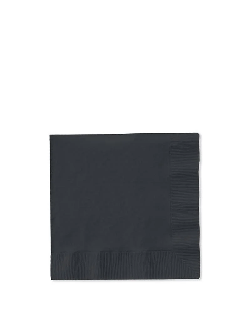 Black Velvet Beverage Napkins Pack of 50