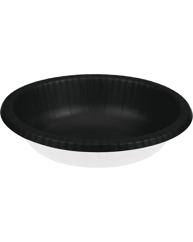 Black Velvet Paper Bowls 590ml Pack of 20