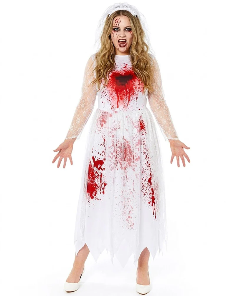 Bloody Bride Womens Plus Size Costume