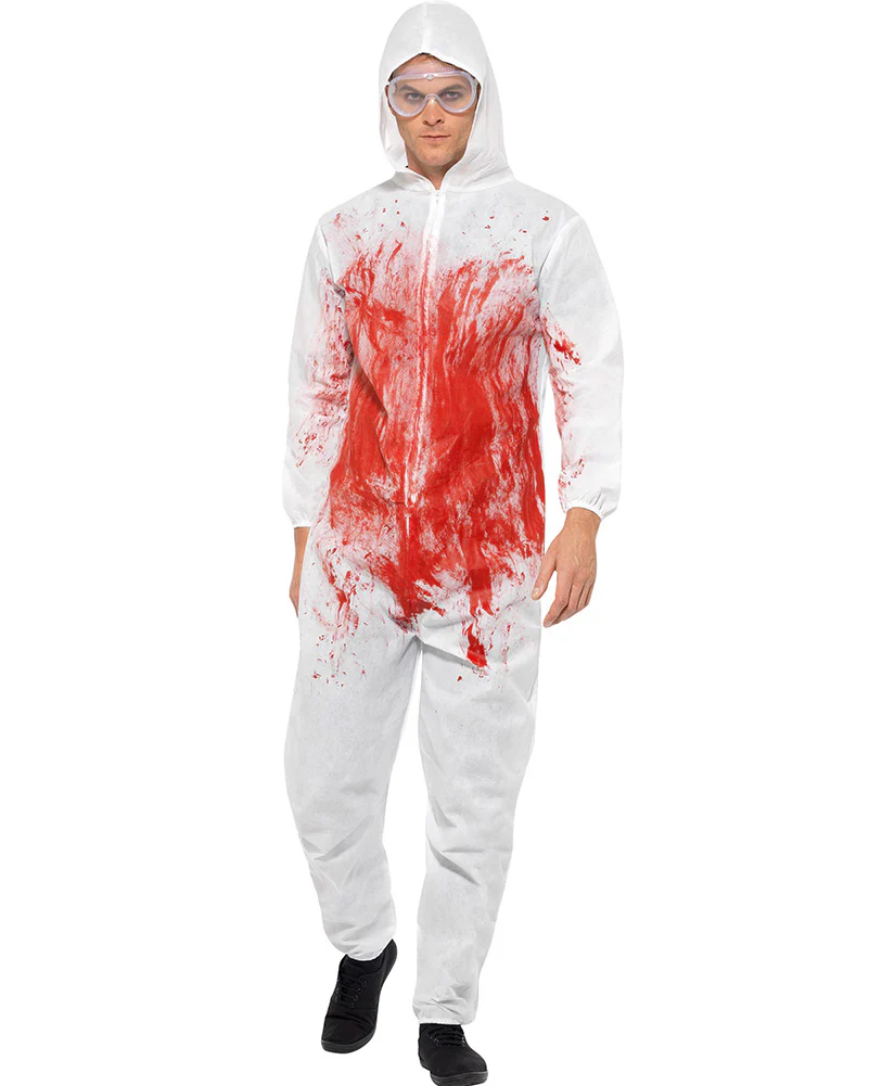 Bloody Forensic Overalls Adult Costume - Image 2