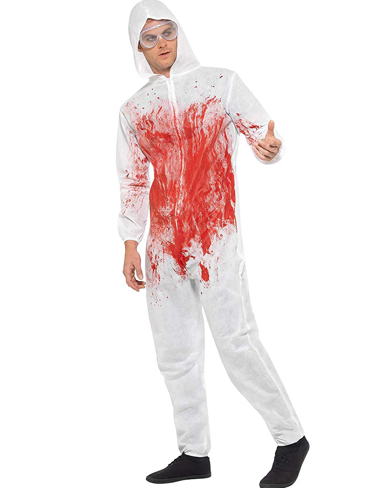 Bloody Forensic Overalls Adult Costume - Image 3