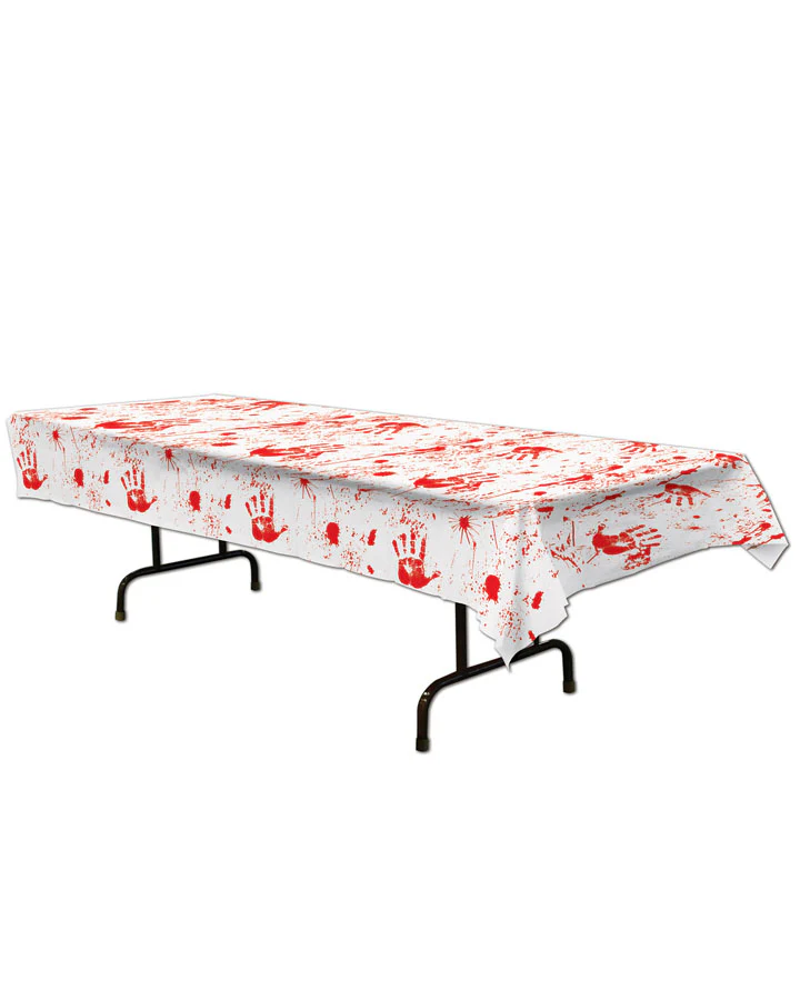 Bloody Handprints Tablecover 2.7m