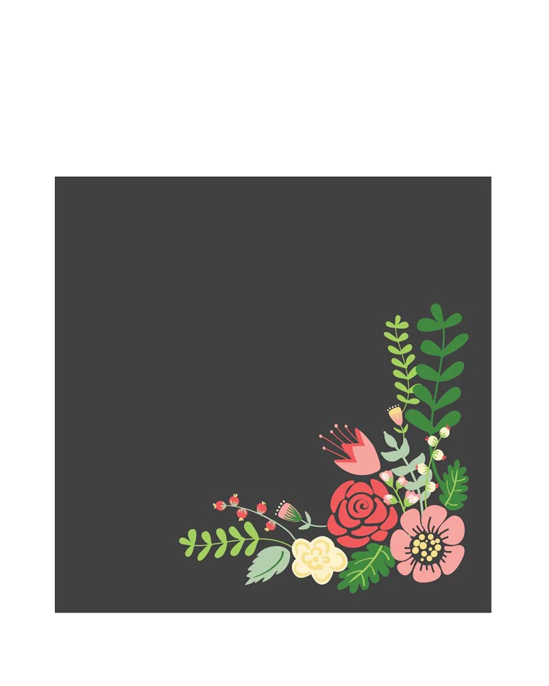 Bloom Crescent Lunch Napkin Pack of 16