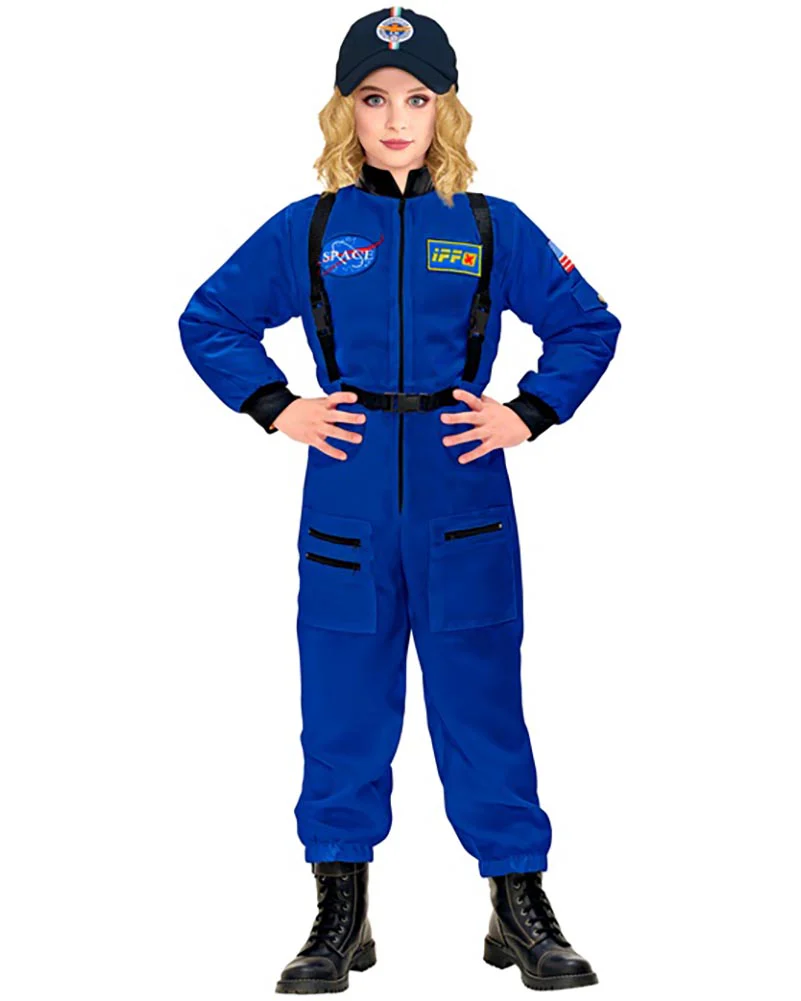 Blue Astronaut Kids Costume - Image 3