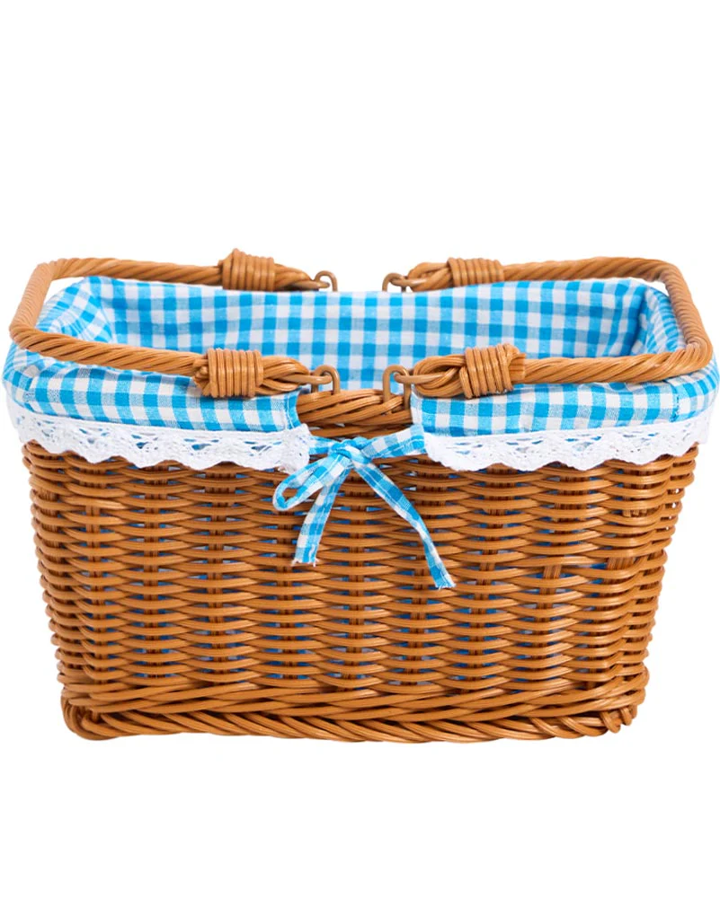 Blue Gingham Fairytale Basket - Image 2