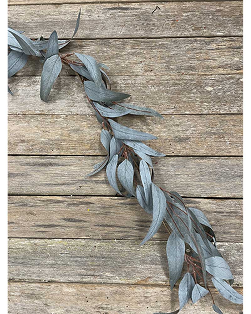 Blue-Gum Matte Leaf Christmas Garland 1.2m - Image 2