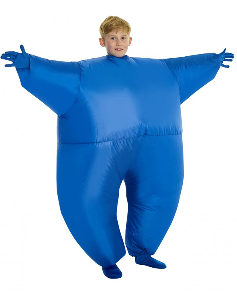 Blue Megamorph Inflatable Kids Costume - Image 3
