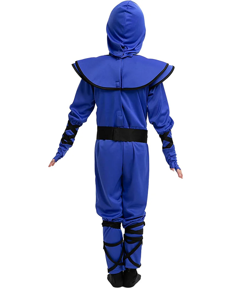 Blue Muscle Ninja Toddler and Kids Costume - Image 2