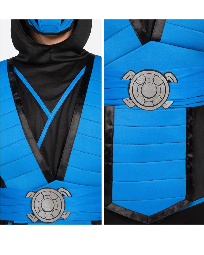 Blue Ninja Mens Costume - Image 3