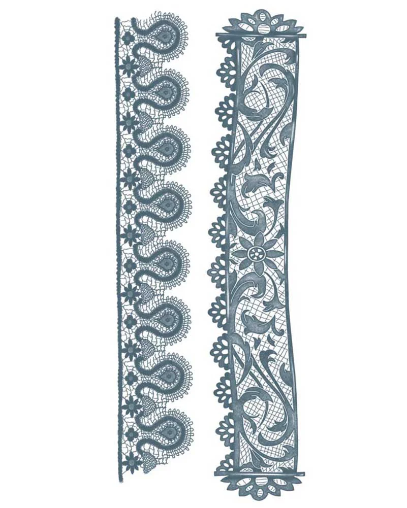 Body Bands Lace Temporary Tattoos - Image 2