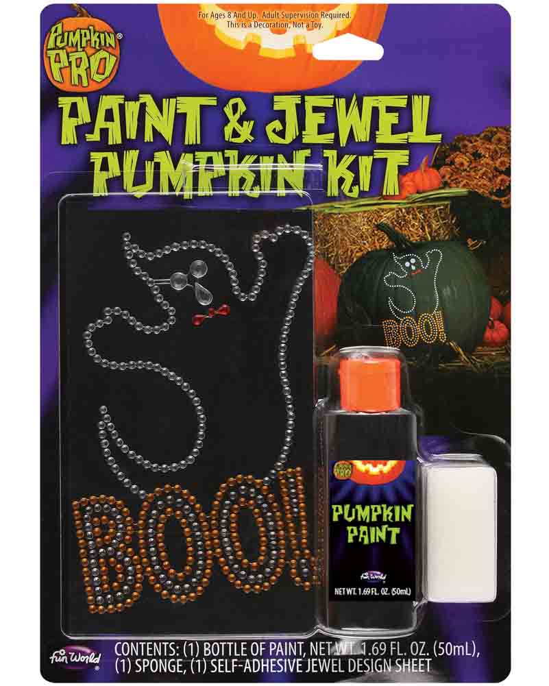 Boo Paint and Jewel Pumpkin Kit