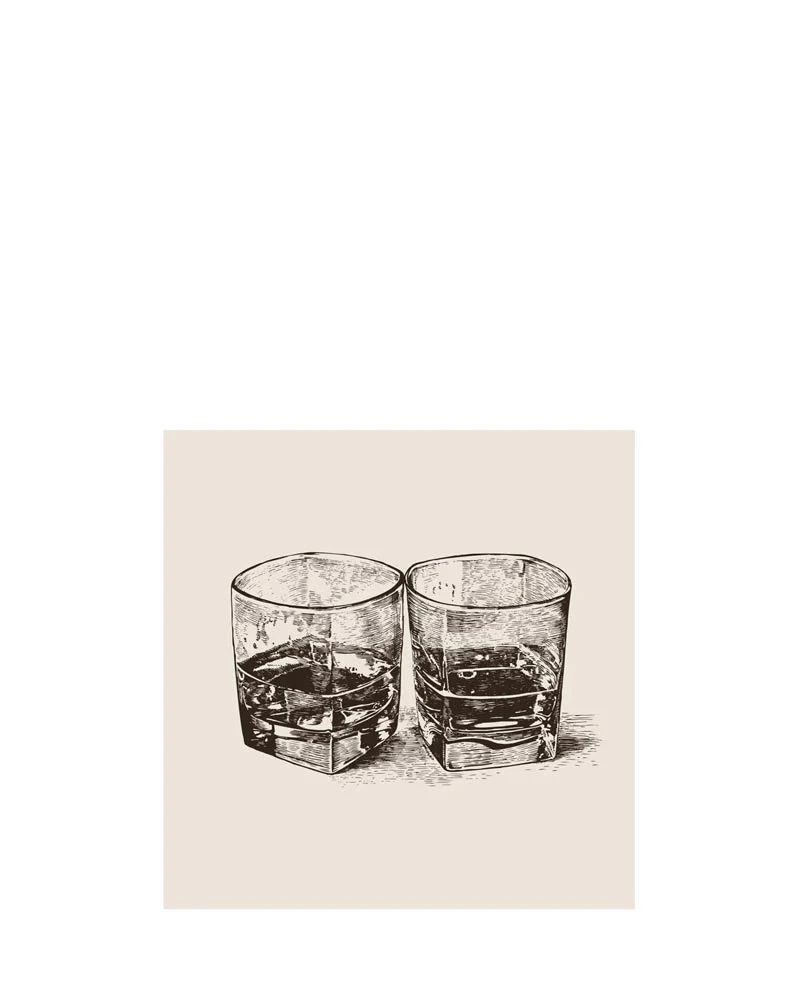 Bourbon Trail Rocks Beverage Napkins Pack of 24 - Image 2