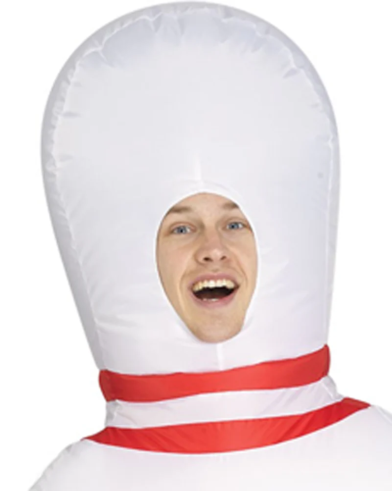 Bowling Pin Inflatable Mens Costume - Image 3