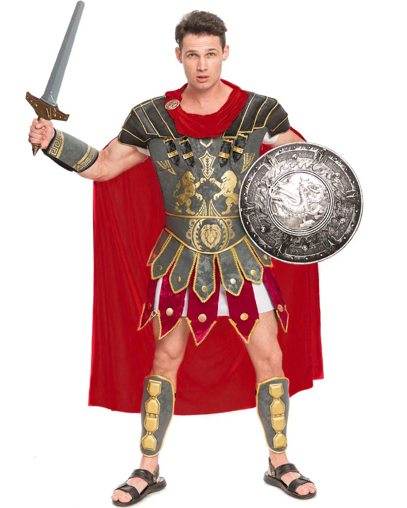 Brave Roman Gladiator Mens Costume - Image 4