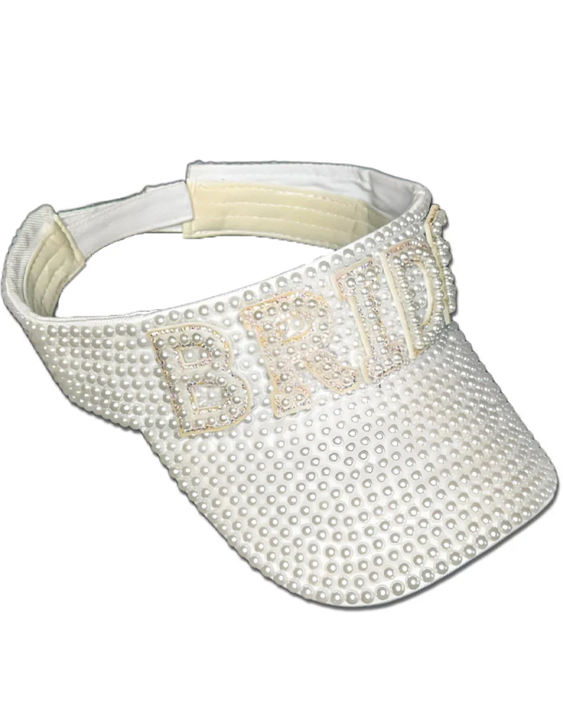 Bride Pearl Deluxe Visor - Image 2