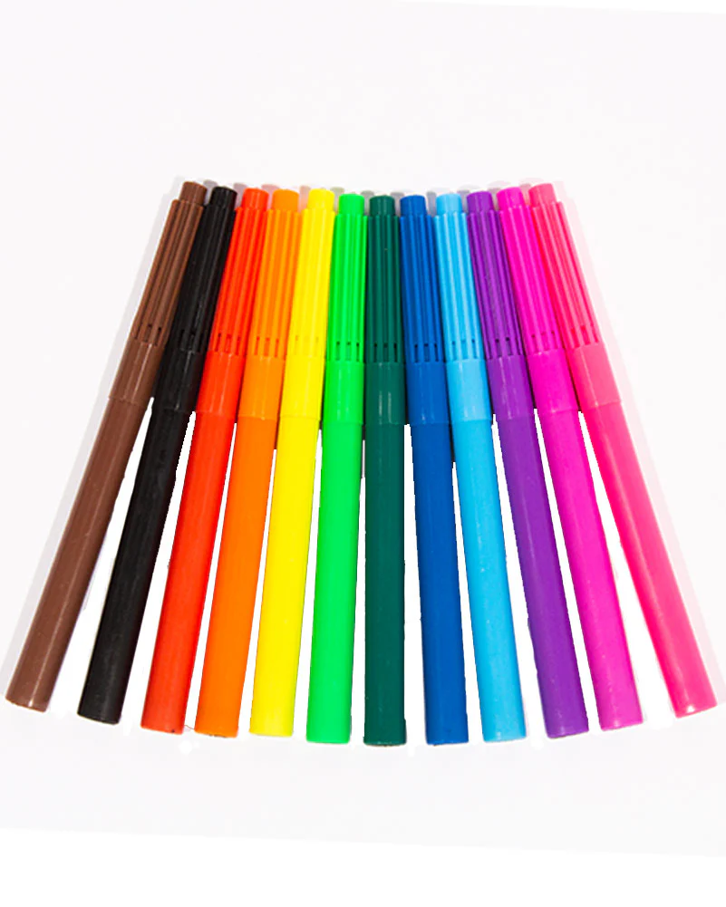 Broad Tip Markers Pack of 12 - Image 2
