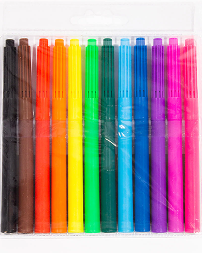 Broad Tip Markers Pack of 12 - Image 3