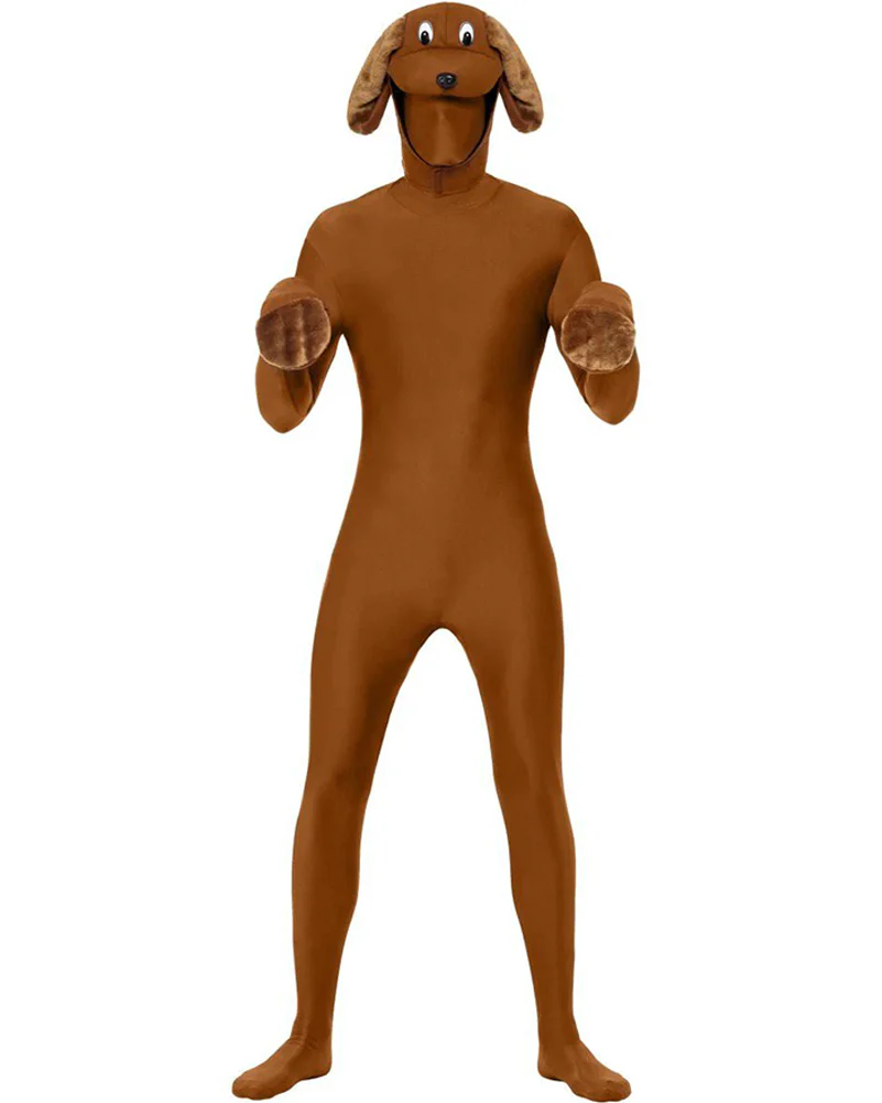 Brown Dog Hood and Gloves Set - Image 2