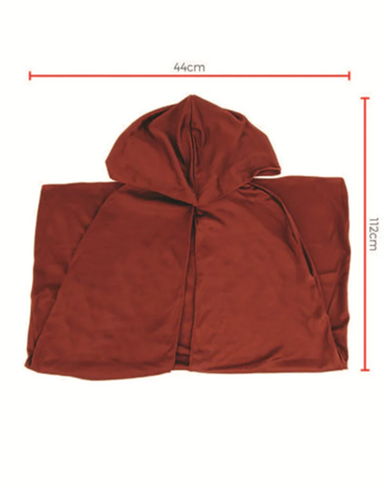 Brown Hooded Kids Cape - Image 3